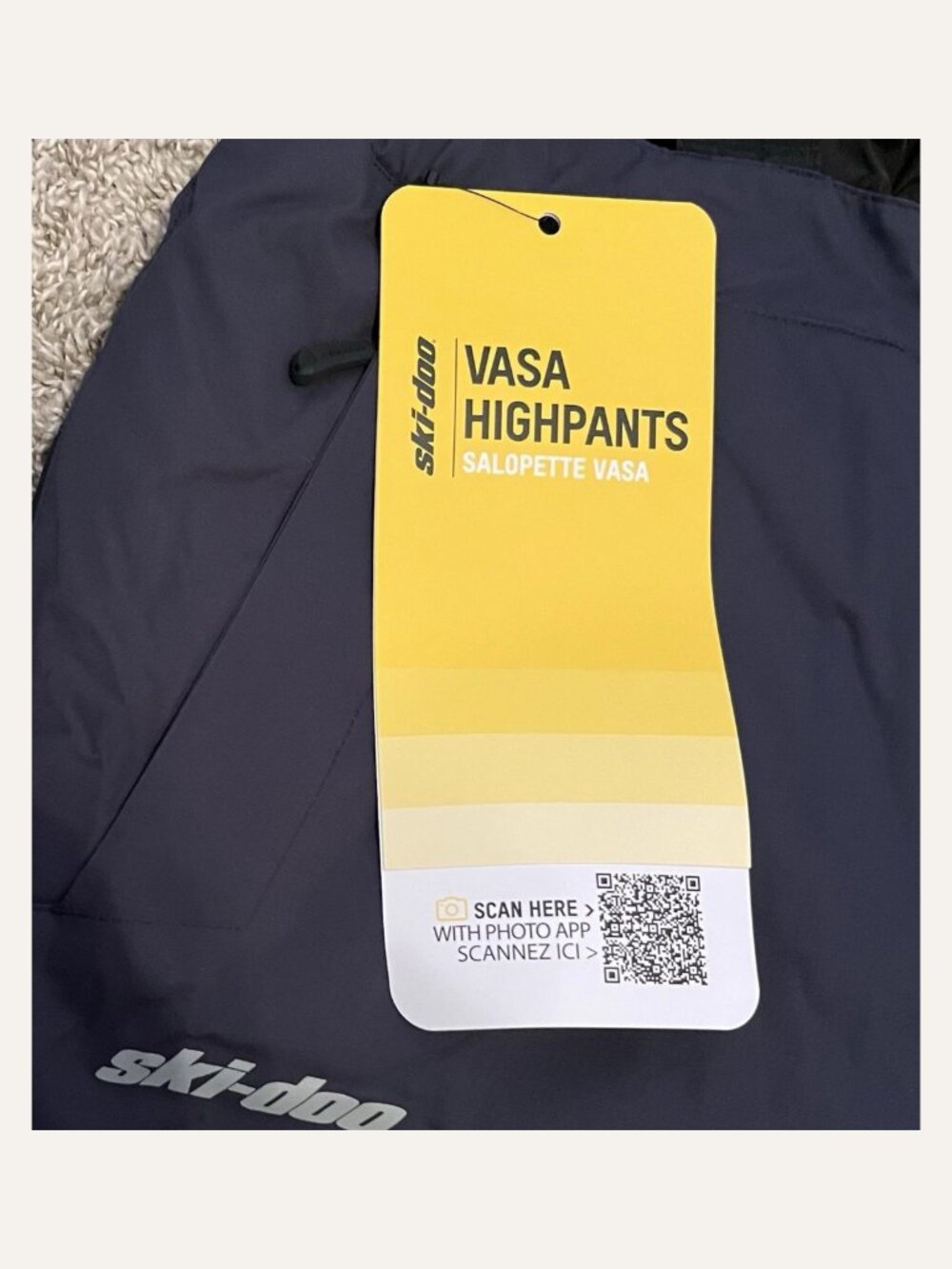 Ski-Doo Women XL Vasa Highpants Navy Insulated Snowmobile Bibs NWT 4416831216 - Picture 7 of 10